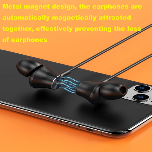 Neckband Bluetooth Headphones100 Hours Extra Long Playback with Microphone Headset, 5.1Bluetooth Balanced Armature Drivers Stereo in Ear Wireless ...