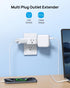 TROND Multi Plug Outlet Extender 2 Pack - Electrical Wall Outlet Splitter, 3 Way Outlet Wall Adapter, Cruise Essentials, Small Multiple Plug Expan...