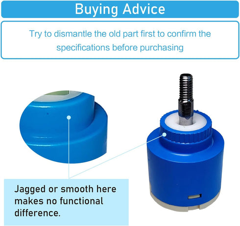 35mm Faucet Cartridge, Faucet Cartridge Replacement for DIY Repair and Home Improvement, Shower Valve Cartridge for Shower...