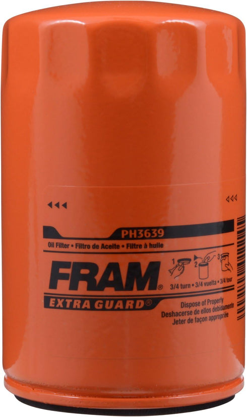 Fram Extra Guard PH3639, 10K Mile Change Interval Spin-On Oil Filter...