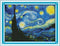 Maydiyer Counted Cross Stitch Kits Full Range of Embroidery Starter Kits for Beginners DIY 14CT Embroidery Kit for Girls-The Starry Night of Van G...