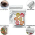 100 Pack Resealable Mylar Bags- 4 x 6 Inch Flat Zip lock Bags Food Storage Packaging Pouch Clear Silver Aluminum Foil Bags...