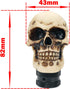 Resin Skull Gear Shift Knob, Crack Pattern Skull Shape Decorative Gear Universal Manual Shifter Knob for Car Modification...