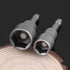 6 Pcs Hex Shank Magnetic Power Nut Driver Set, 1/4 Inch Quick Connect Hex Shank Tool Set, Works with 6/8/10/12/14/17 mm Hex Drive Jacks, Chrome Va...