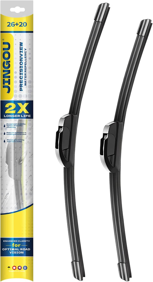 26''+20'' Front Windshield Wiper Blades Compatible with 2018-2021 Toyota Camry 2008-2019 Toyota Highlander OEM QUALITY Premium All-Season Automoti...