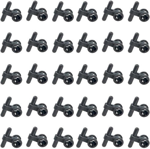 MOC Pneumatic Parts Two-Way Hose Connector with Axle Compatible with Standard Building Blocks?Pack of 30pcs?...