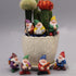 Mini Garden Gnomes Set of 7 - Fairy Garden Accessories, Tiny Gnome Figurines for Miniature Fairy Garden Decor, Plant Pot Decorations, Gnome Cake T...
