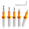 Countersink Drill Bit Set for Wood with Hex Key Wrench, 8mm Shank,10mm Countersink Diameter, Woodworking Counter Sinker Drill Bit Set Timber Carpe...
