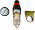 Air Filter and Pressure Regulator with Water Trap, Ideal to use in Compressor and pneumatic tools, NPT 1/4", 0-150 psi, AFR2000 - FLUIDTEC...