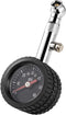 CZC AUTO Heavy Duty Tire Pressure Gauge, ANSI B40.1 Accurate Mechanical Air Gage, Chrome Plated Brass Stem Rotating Single Chuck Dial Wheel Pressu...