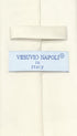 Vesuvio Napoli NeckTie Solid CREAM Off-White Color Men's Neck Tie...