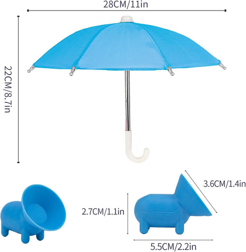2 PCS Phone Umbrella for Sun with Suction Cup Stand, Sun Shield with Suction Cup Mount Phone Holder Anti-Refection Block Glare, Creative Outdoor C...