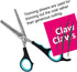 7 inch Thinning Scissors with 26-Teeth Stainless Steel Blades and Wave Style Handle for for Home Hair Cutting Shears...