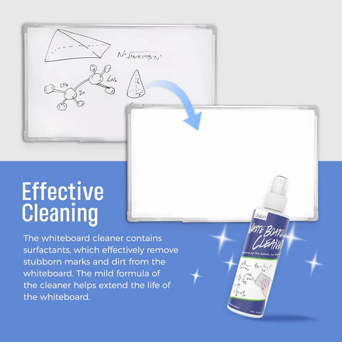 loukin Non-Toxic Whiteboard Cleaner, 8.5 fl oz Dry Erase Board Cleaner, Low-Odor Whiteboard Cleaning Spray, Removes Stubborn Marks from Whiteboard...