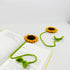 2 Pieces Handmade Sunflower Car Accessories Sunflower Pendants Car Mirror Hanging Accessories...