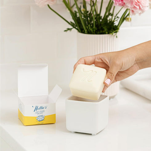 Nellie's Dish Butter Refill - Semi-Solid Zero-Waste Dish Soap Block Alternative - Light Spruce Scent - Easy Refill for Dish Butter Container - (1 ...