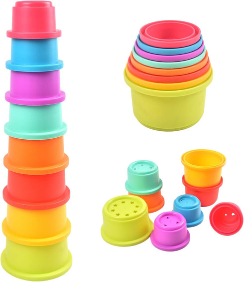 Baby Stacking Nesting Cups Toys, Montessori Toys for Toddlers 6+ Months (617-97)...