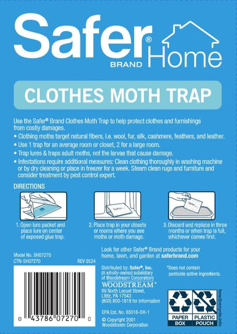 Safer Brand 07270 Clothes Moth Alert Trap...