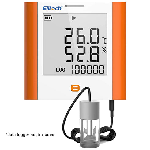 Elitech GSP-6 External Temperature Sensor Propylene Glycol Bottle for Life Science, Vaccine and Medicine Transportation...