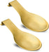 Stainless Steel Spoon Rest (2 Pack), VOJACO Spoon Rest for Kitchen Counter, Gold Spoon Holder for Stove Top for Spoons, Ladle, Spatula, Cooking Ut...