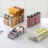 Refrigerator Organizer, Food Pantry Storage and Storage Box with Hollow Out Handles, Clear Plastic Storage Cabinet, BPA Free, Multi-Size Storage S...