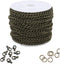 1 Roll 30FT 4x3mm Cable Link Chain with Jump Rings & Lobster Clasps for Necklace Earrings Bracelets Jewelry Making Art Craft (Antique Bronze)...