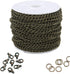 1 Roll 30FT 4x3mm Cable Link Chain with Jump Rings & Lobster Clasps for Necklace Earrings Bracelets Jewelry Making Art Craft (Antique Bronze)...