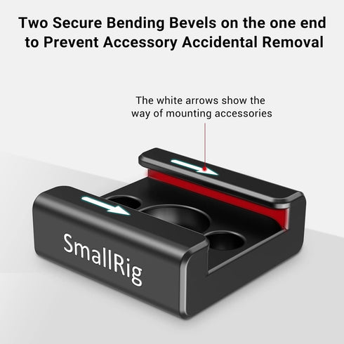 SmallRig Cold Shoe Mount (2pcs Pack) with 1/4"-20 Thread for Camera Cage Flash LED Monitor Microphone - 2060...