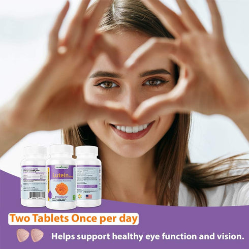 Lutein 20mg Super Eye Health with Natural Blueberry - and Vitamin C Chewable/Meltable Super Taste New Formula 100CT…...