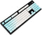 YMDK Double Shot 104 Dyed PBT Shine Through Keyset OEM Profile Keycap Set for Cherry MX Switches Mechanical Keyboard 104 87 61,Blue White Gradient...