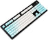 YMDK Double Shot 104 Dyed PBT Shine Through Keyset OEM Profile Keycap Set for Cherry MX Switches Mechanical Keyboard 104 87 61,Blue White Gradient...
