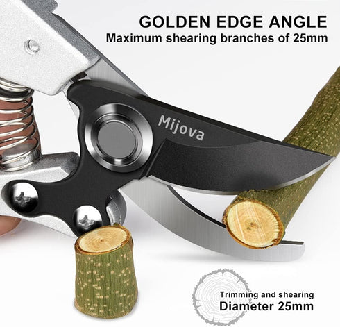 Garden Pruners, Heavy Duty Garden Clippers,Pruning Shears with Adjustable Thumb Lock,Hand Gardening Tools Pruners,Stainless Steel Sharp Gardening ...