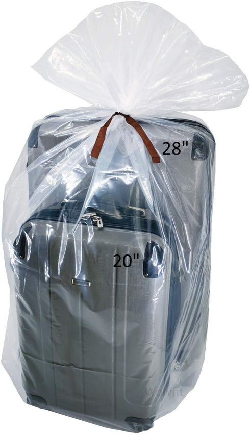 Wowfit 5 CT 40x60 inches Extra Large Clear Plastic Bags Perfect for Car Seat, Luggage, Suitcase, Stroller, Chair, Kids Bike and Attic Storage (2 M...