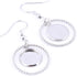 20pcs 12mm Cabochon Earring Setting Tray Blanks with Hoop Charms DIY Bezels for Earrings Making Supplies...