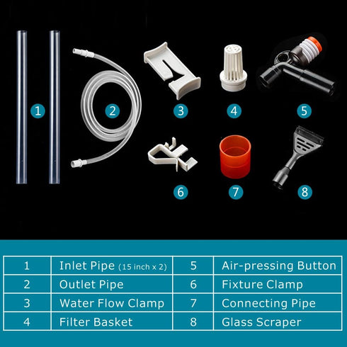 PULACO Aquarium Gravel Cleaner, New Quick Water Changer with Air-Pressing Button, Fish Tank Sand Cleaner Kit with Free Aquarium Brush...