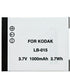 Synergy Digital Camera Battery, Compatible with Kodak PIXPRO WPZ2 Digital Camera, (Li-Ion, 3.7V, 1000 mAh) - Ultra Hi-Capacity - Replacement for K...
