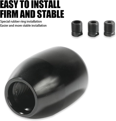 1 PC Automotive Gear Shift Knob, Car Five-Speed Gearbox Shift Head with Adapter, Modification Replacement Accessories, for Most Manual Transmissio...