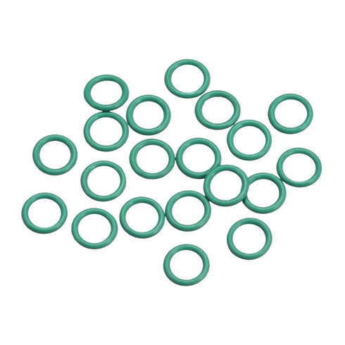 uxcell Fluorine Rubber O-Rings, 6.5mm OD 4.5mm ID 1mm Width FKM Seal Gasket for Machinery Plumbing, Green, Pack of 20...