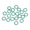 uxcell Fluorine Rubber O-Rings, 6.5mm OD 4.5mm ID 1mm Width FKM Seal Gasket for Machinery Plumbing, Green, Pack of 20...