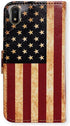 Case for Galaxy A10e, Retro American Flag Flip Leather Case Wallet Cover with Credit Card Slot ID Card Holder Kickstand for Samsung Galaxy A10e...