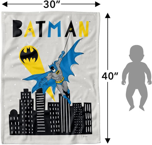 LOGOVISION Batman Lightweight Baby Blanket, 30"X40", Baby Bat Poster Unisex for Infants Girls & Boys...