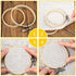 Pllieay 12 Pieces 3 Inch Embroidery Hoops Bamboo Circle Cross Stitch Hoop Ring for Embroidery, Art Craft Handy Sewing and Decoration...
