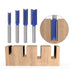 Yakamoz Industrial Grade 4Pcs 1/4" Shank Straight Dado Router Bit Set Double Flute Wood Milling Cutter Woodworking Tools, Cutting Diameter 1/4", 5...