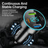 4-in-1 Fast Car Charger,PD/QC3.0/Type C Car Charger Fast Charging,Universal Car Phone Charger Cigarette Lighter USB Charger with Blue LED & Voltme...