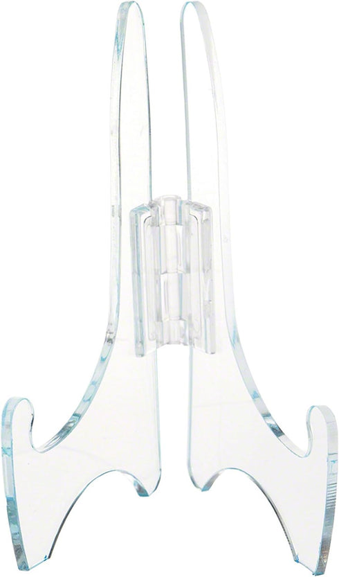 Plymor Clear Acrylic Adjustable Folding Display Easel, 5" H x 3.5" D (For 8" Plates)...