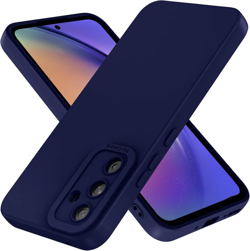 Samsung Galaxy a54 5g Case: Liquid Silicon Protective Military Grade Armor Samsung a54 Case,Heavy Duty Protection Phone Cases (Blue, a54 5g)...