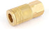 WYNNsky Air Coupler and Plug Kit, 1-pc 1/4'' FNPT Industrial Type Brass Air Coupler, 1-pc 1/4'' MNPT Industrial Type Zinc-Plated Steel Air Plug, A...
