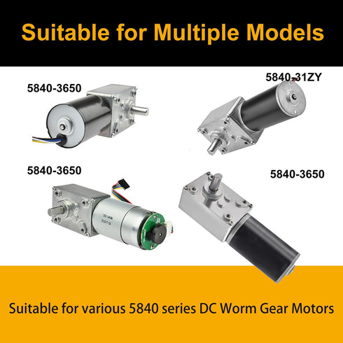 370 Mounting Bracket for DC Worm Gear Motor, Durable Single-Side Holder with M4 Screw, Compatible with 32GZ370/40GZ495/40GZ868/42GZ495 Motors - DI...