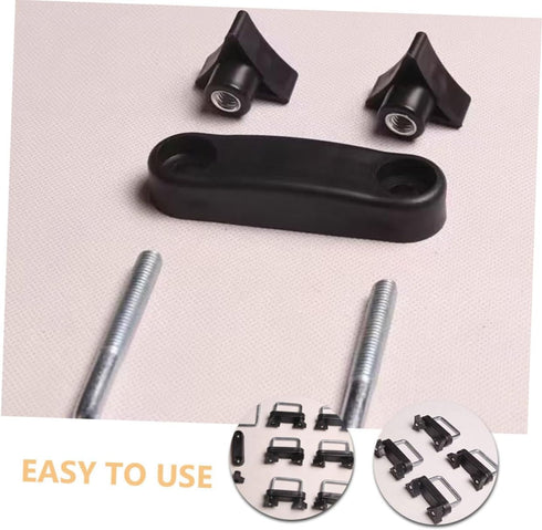 Luggage Rack Accessories Tools Car Automotive U Brackets Roof Rack Mounting Brackets Roof Rack Clamps Mounting Fitting Lock Nuts Roof Luggage Acce...