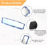 Bling Car Rearview Mirror, Decorations Rear View Mirror with Crystal Rhinestones & Diamonds, Car Interior Trim Accessories, Clip-on & HD Glass, Sp...